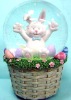 polyresin easter gift water ball