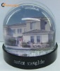 Villa Scenery Photo Snow Globe