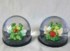 Wholesale animal couples acrylic snow globe
