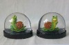 Wholesale cartoon snail water snow globe