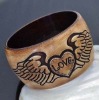 Wholesale graved wood costume bracelet