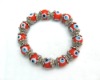 New Bangle Bracelets Glass Eye Alloy Flame Red