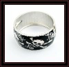 Wholesale Eamel Zinc Alloy Bangles with Skull Patterns B-214