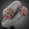 Wholesale Fashion stylish European enamel costume rhinestone cuff bangle