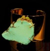 Wholesale unique stone metal cuff bracelet handmade costume stone bangles bracelets jewelry