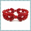 Wholesale wholesale fashion jewelry popular crystal stretch red costume bracelet