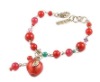 Wholesale fashion pearl bead bracelets with metal alloy charms,charm costume jewelry