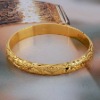 Wholesale fashion costume bangle with golden plated