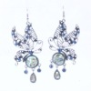 Wholesale antique silver butterfly shaped earrings,costume jewelry