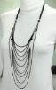 Wholesale Shiny beads sweater necklace pendant costume jewelry