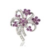 Wholesale 2011 Newest hot fashion flower brooch,full crystal brooch,fashion costume jewelry