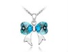 Wholesale fashion design colorful crystal charm necklace costume jewelry