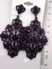 Wholesale fashion gem costume jewelry earring