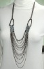 Wholesale Hot women alloy chains pendant costume jewelry necklace