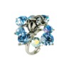 Wholesale Pewter ring with gemstones