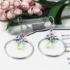 Wholesale 2011 the most popular fashion costume jewelry hoop crystal earrings