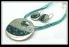 Wholesale costume jewelry sets with hand painted alloy pendant
