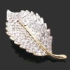 2011 Newest hot fashion leaf brooch,fashion costume jewelry
