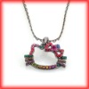 lovely cat alloy necklace/costume jewelry/jewelry manufacture