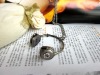 Fashion Rhinestone headset/earphone necklace costume jewelry