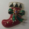 Wholesale christmas stockings alloy brooch