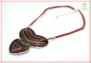 Wholesale african costume jewelry set with hand painted alloy pendant