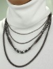 Wholesale Girl multi beads chain pendant costume jewelry necklace