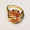 Costume jewelry fashion gold plated finger rings