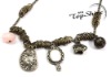 Wholesale D00756o Hot Sale Various Decoration Bronze Factions Necklace Trendy Costume Jewelry