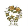Wholesale 2011 Newest hot fashion flower brooch,full crystal brooch,fashion costume jewelry