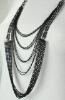 Wholesale Womens mini beads many chains costume jewelry necklace