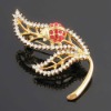 Wholesale 2011 Newest hot fashion leaf brooch,fashion costume jewelry