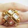 Wholesale fashion new design antique crytal ring ,costume jewelry