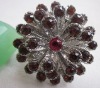 Wholesale Vintage fashion snow flower alloy ring & costume jewelry