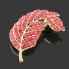 Wholesale 2011 Newest hot fashion leaf brooch,fashion costume jewelry