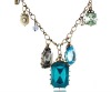 Wholesale fashion antique crystal charms chunky necklace,latest fashion costume necklace jewelry