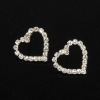 Wholesale fashion crystal earring/heart earring,costume jewelry