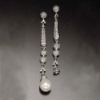 Wholesale YCEAR1753 Rhodium Plated Costume Jewelry