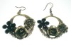 Wholesale vintage rose shape antique brass colour costume fashion earrings