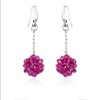 Wholesale Crystal ball dangle costume earrings