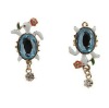 Wholesale Fashion costume jewelry lovely vivid sea turtle&flower sparkling earrings