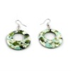 The most popular fashion costume jewelry emerald dangle earrings