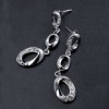 Wholesale Fine rhinestone long gl earrings