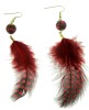 Wholesale costume jewelry feather earrings
