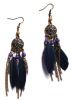 Wholesale costume jewelry feather earrings