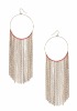 Wholesale Stunning Bead & Chain Tassel Hoop Earrings