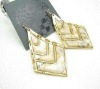Wholesale Fashion costume jewelry vogue graceful shell-like alloy earrings
