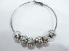 Shamballa hoop earring/crystal pave bead earring jewelry/new hoop earring jewelry10mm,60mm