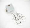 Wholesale Fashion costume jewelry graceful concise spiral purple rhinestone earrings