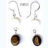 Wholesale tiger eye and shell earrings/fashion jewelry/costume jewelry